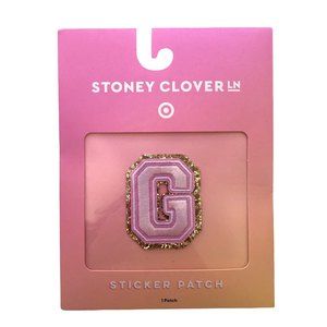 Stoney Clover Lane x Target Embroidered Letter G Pink Patch Sticker NEW